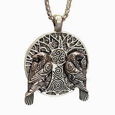 Raven Pendant Necklace Odin's