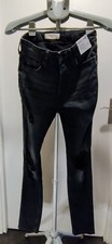 Topman Stretch Skinny Distressed Jeans In Black Size W30 L32