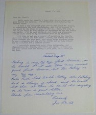 Joe Sewell Signed Hand Written Letter RARE Babe Ruth Lou Gehrig Content BAS LOA!