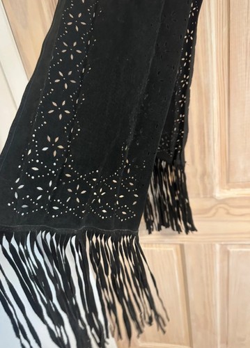Leather italian scarf shawl - scarf,