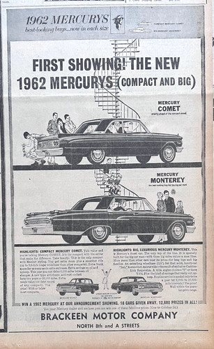 1961 newspaper for mercury - 1961,