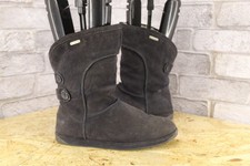 BLUE SUEDE SHEEPSKIN PULL ON