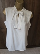 Calvin Klein White Tie Neck