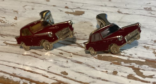 Vintage classic car cufflinks - car,