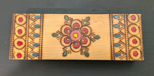 Vintage handcrafted pyrography - vintage,