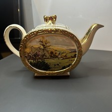Vintage Sandler Barrel Tea Pot