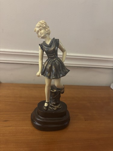 Art deco bronze sculpture - art,