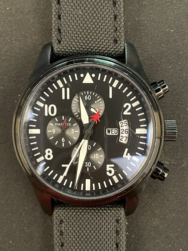 Parnis chronograph watch - chronograph,