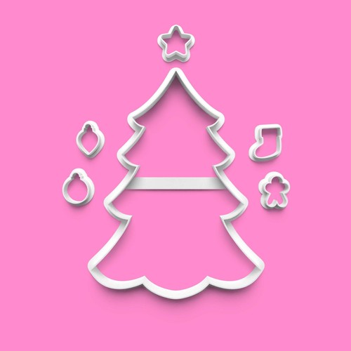 Christmas tree cookie - cookie, cutter