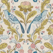 Orchard Birds Teal Blush PVC