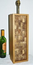 Unusual Wooden Table Lamp Hand Crafted Wooden Lamp Retro Style