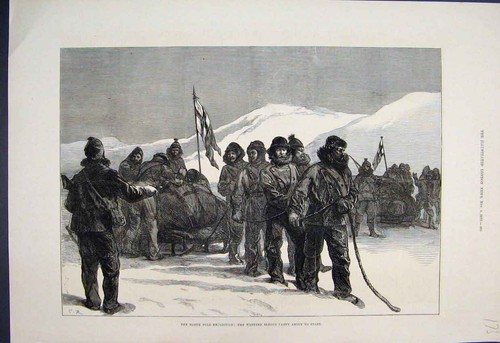 Original old antique print - original,