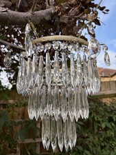 antique waterfall icicle crystal chandelier