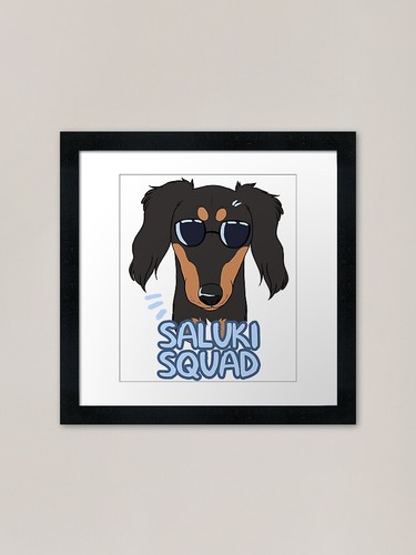 Saluki squad framed - squad,