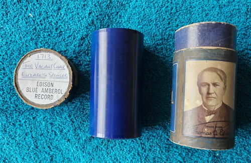 Edison blue amberol cylinder - edison,