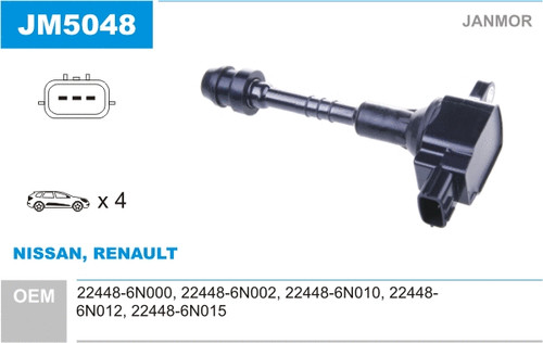 Ignition coil unit jm5048 - coil,