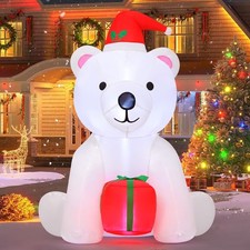 5 Ft Christmas Inflatable Bear