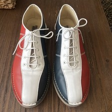 IKON Mens Leather Red White