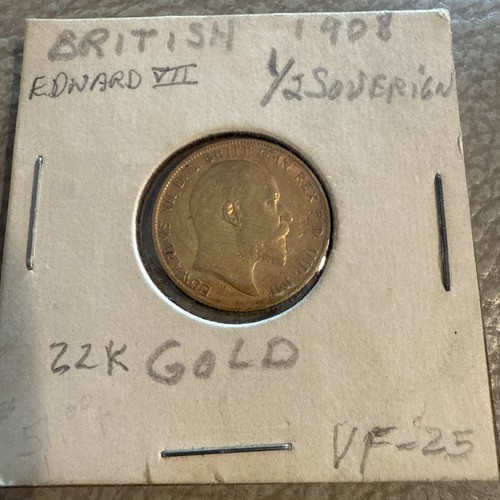 Gold 1906 sovereign - gold, rare
