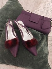 Jacques Vert Deep Purple Shoes