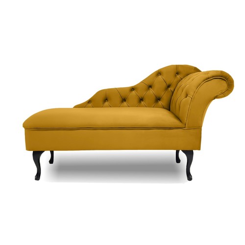 Chesterfield lemon chaise - ,