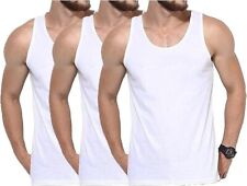 6 Pack Mens Vests Classic Sports 100% Cotton Tank Tops Summer Training GYM S-2XL