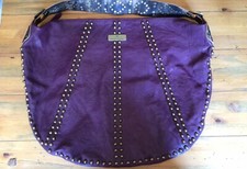 Vintage River Island Large Leather Studded Bag