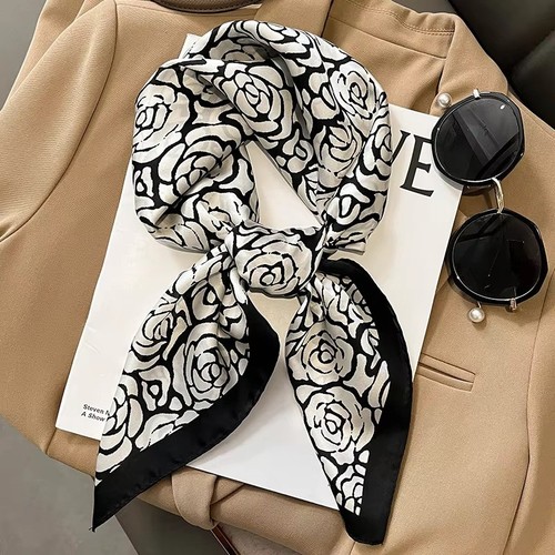Women silk satin scarf - women's,