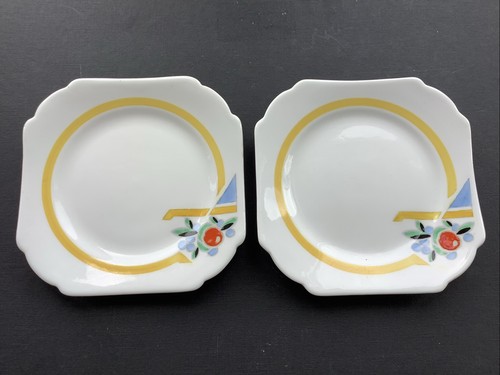 Shelley art deco side plates - shelley,