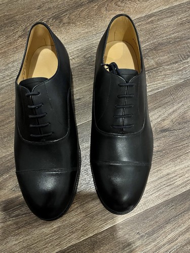 Mens black leather officers - mens,