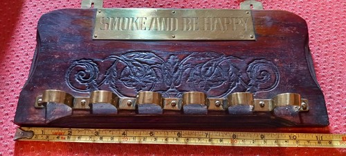 Vintage wood and brass - vintage, plaque