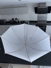 White Shoot Through Photography Umbrella 100cm for Studio or Location Lighting