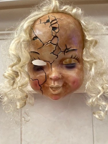 Vintage halloween doll face - vintage,