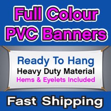 550GSM PVC BANNERS OUTDOOR VINYL BANNER ADVERTISING SIGN  PRINTED HEAVY DUTY PVC