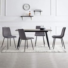 Set velvet grey blue - of, 2/4/6