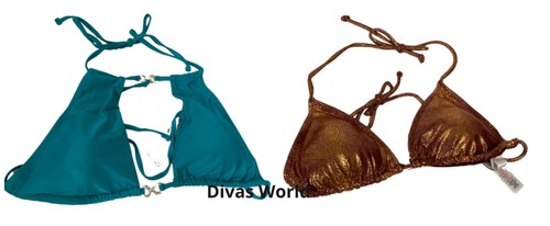 Bikini bra top sequin detail - top,