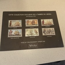 6 Liberia Stamps 1972