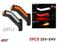 2x LED Recovery Side Outline Marker Lamps 3 Functions 12-24V Truck Trailer Lorry