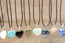Quartz Heart Necklace Reiki