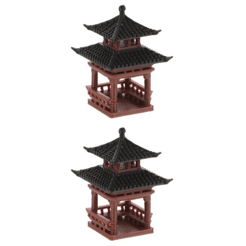 2pcs plastic mini pavilion - plastic,