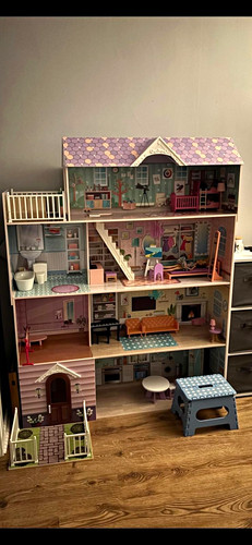 Wooden doll house 4 - wooden, doll's