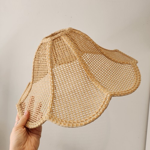 Vintage woven rattan - vintage, lampshade
