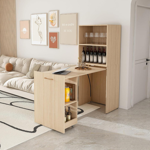 Folding computer desk with - computer,