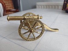 Vintage Brass Table Cannon