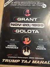 Boxing Program Grant Vs Golota