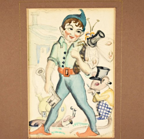 Vintage watercolour painting - vintage,