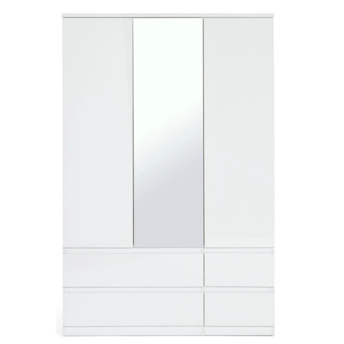 Jenson white gloss bedroom - gloss,