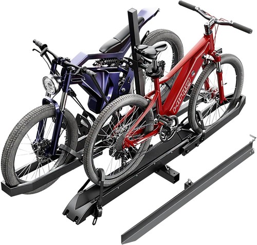 Ebike rack ramp foldable - ebike, w/ramp