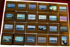 24 ORIGINAL SHIP COLOUR SLIDES SHIPPING ITEMS,FERRY,CARGO,TUGS,CRUISE LINERS,ETC