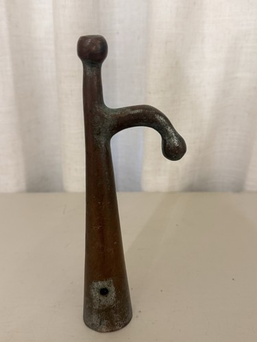 Vintage brass boat hook - brass, head